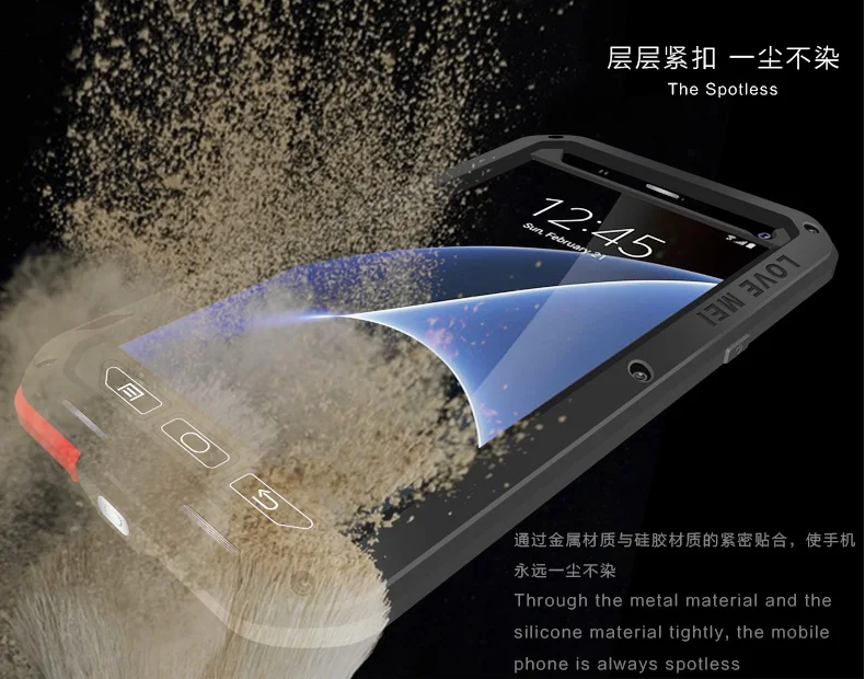 Водонепроницаемый металлический чехол LOVE MEI для SAMSUNG Galaxy S10 S8 S9 S20 Plus Note 10 9 8 A3 A5 2017 A6