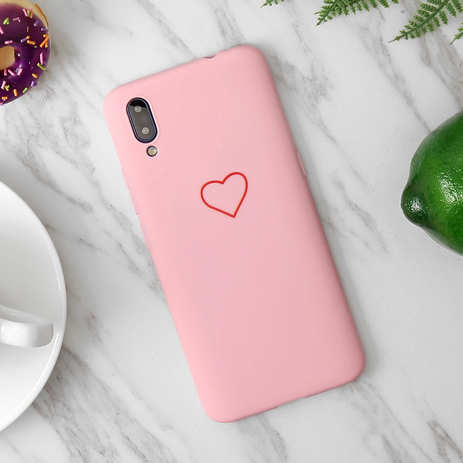 Силиконовый чехол с рисунком сердца для iphone 8 6 plus розовый черный накладка 11|Сумки