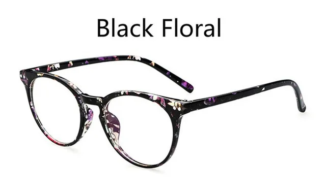 Black Floral Модные защитные очки для глаз, очки против радиации и усталости, компьютерные очки для женщин и мужчин, оптическая оправа для очков, очки для чтения - Цвет оправы: Black Floral