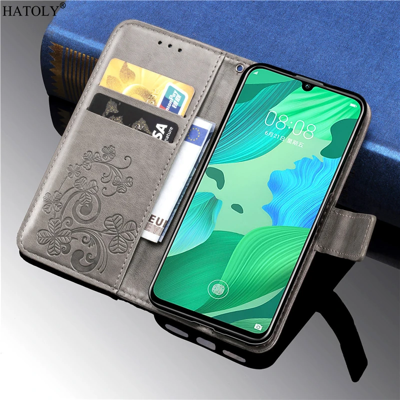 

Откидной Чехол для Huawei Nova 5, роскошный кожаный чехол-бумажник для телефона Huawei Nova 5, держатель для карт, задняя крышка для Nova 5 Fundas {