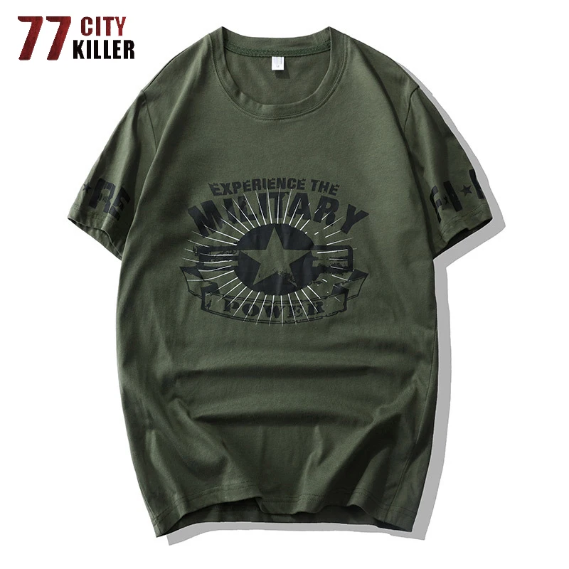 Футболка мужская летняя хлопковая с коротким рукавом и принтом в стиле