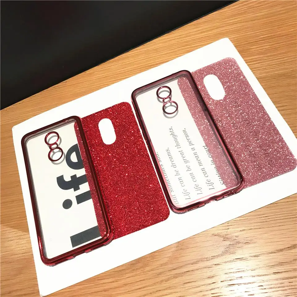 Шикарный Мягкий силиконовый чехол из ТПУ с бриллиантами для XiaoMi RedMi 5 Plus Note 7 6 Pro 6A