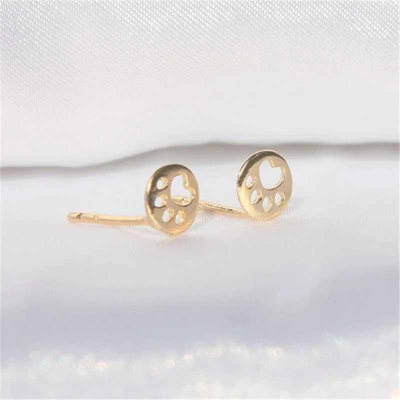 Милый крошечный медведь бриллиантовое ювелирное изделие круглые серьги с