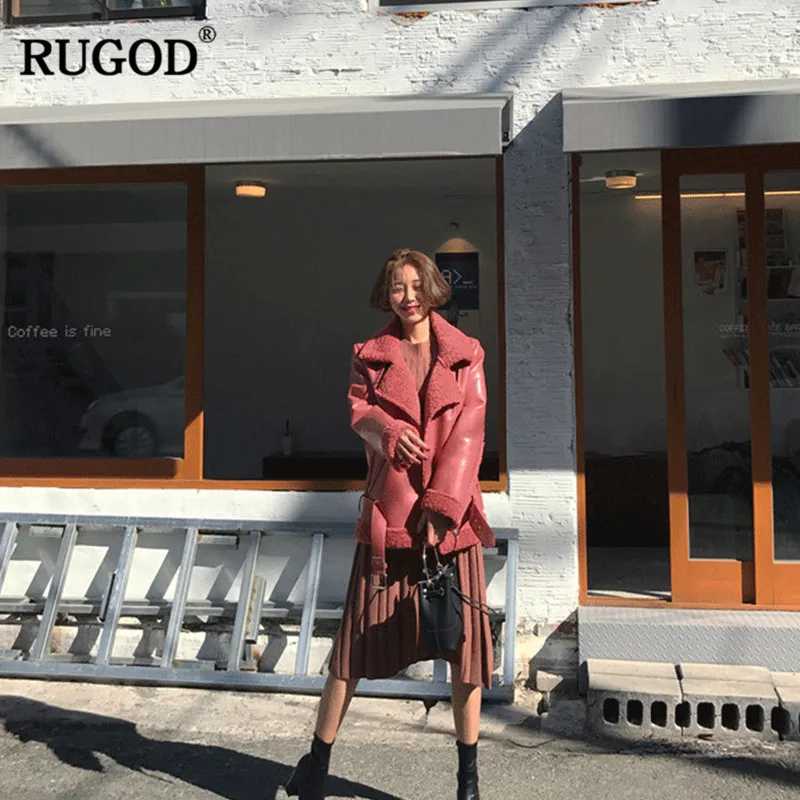 Женское платье RUGOD длинное платье-свитер с длинным рукавом и круглым вырезом