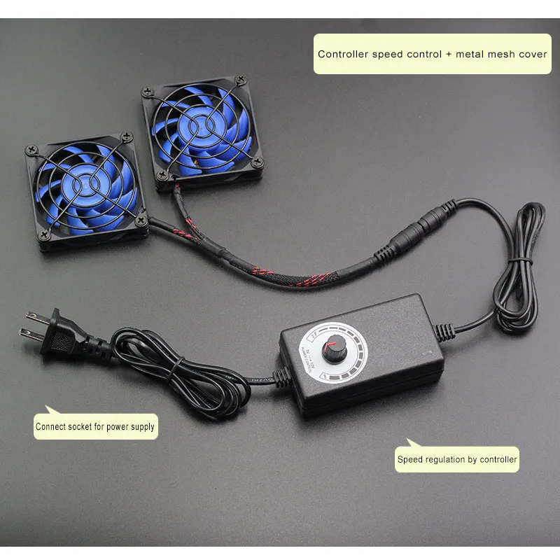 Новый AC68U AC86U EX6200 Tenda AC15 AC1900P маршрутизатор 7 см вентилятор тепловыделения