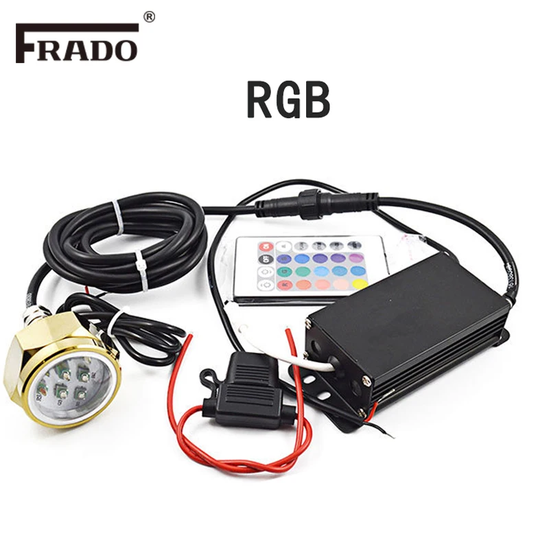 Фонарь подводсветильник IP68 27 Вт RGB светодиодный с резьбой NPT|Светодиодные