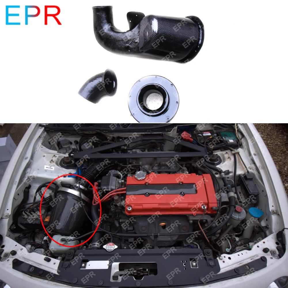 Для Integra DC2 углеродное волокно Mugen Airbox глянцевое волокно холодного воздуха воздухозаборник сетка для Honda DC2 тюнинг отделка Аксессуары