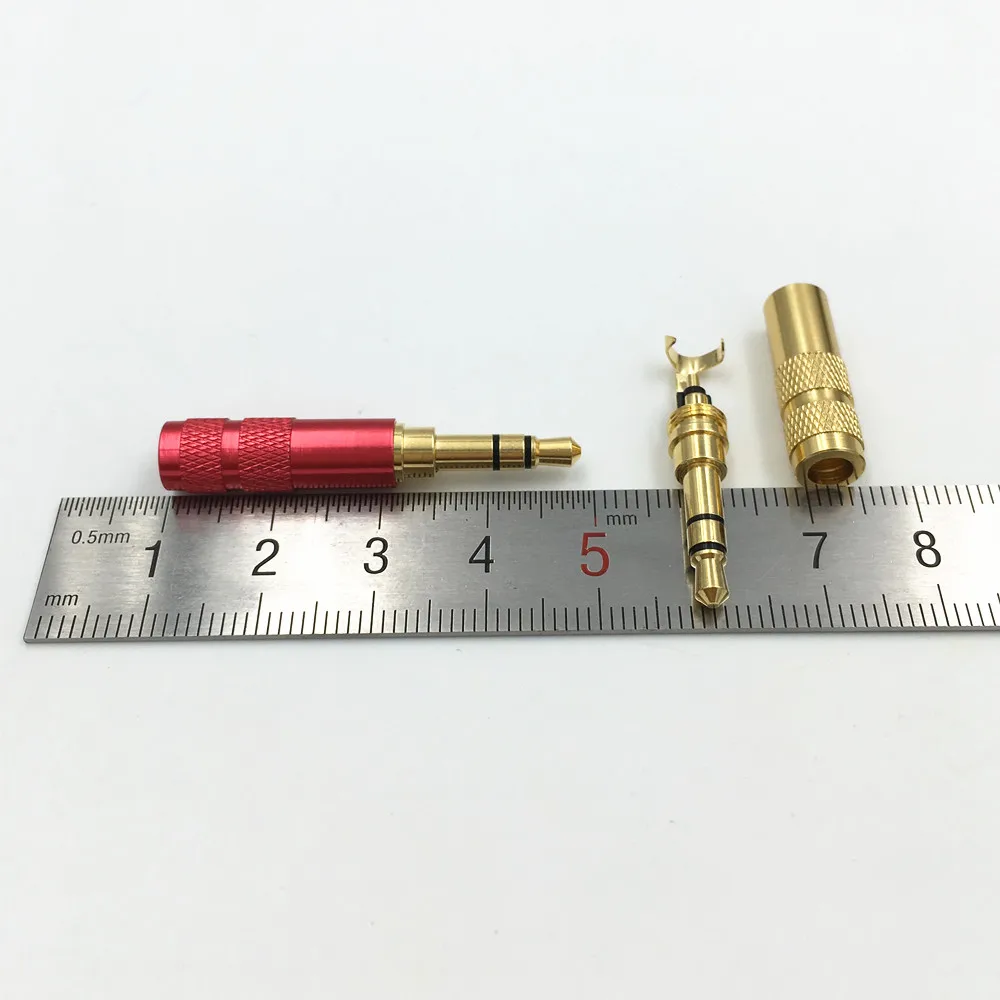 50 шт. алюминиевый корпус Mini 3 5 Jack мм полюсный аудио стерео с зажимом штекер для