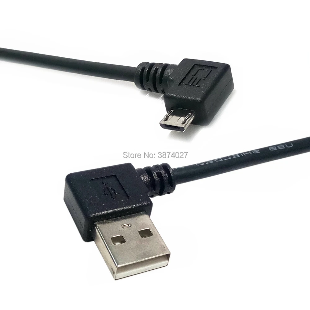 Двойной изгиб левый угол 90 градусов USB для Micro B кабель зарядки данных Samsung HTC LG Android