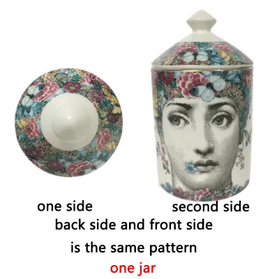 3 Винтажная свеча подсвечник Fornasetti, керамический держатель для свечей, романтическая Изысканная банка для хранения ювелирных изделий, подарки, украшение для дома и рабочего стола - Цвет: 3