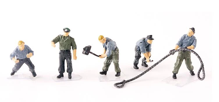 1/72 P0407 немецкие солдаты команда обслуживания двигателя готовая продукция