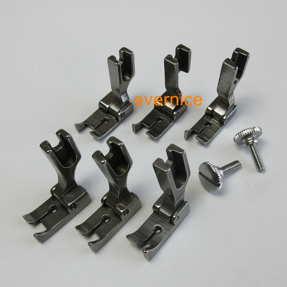 

6 High Shank Hinged Right & Left Raising Feet 12463 For Juki Ddl-5550 8500 8700