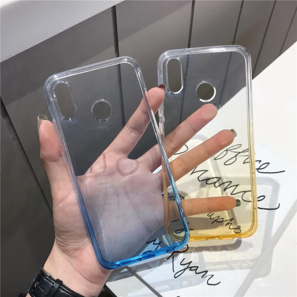 Gradient TPU Silicone Case For Huawei Honor 8X 10 9 7X 6X 7A 6A Y5 Y6 Y7 2018 Cover Back Soft Full Phone Cases Coque |