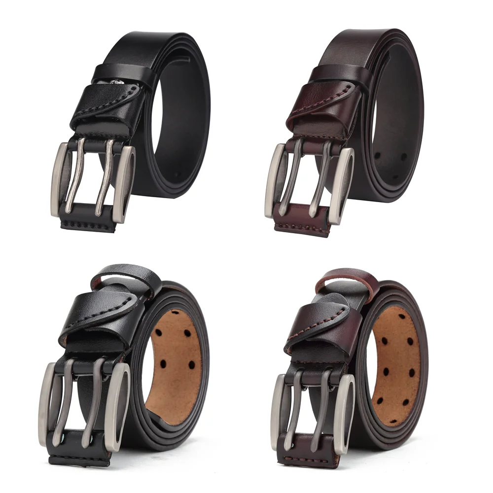 Ремень BISON DENIM мужской из натуральной кожи|jeans accessories|belt men genuine leathermens belts jeans |
