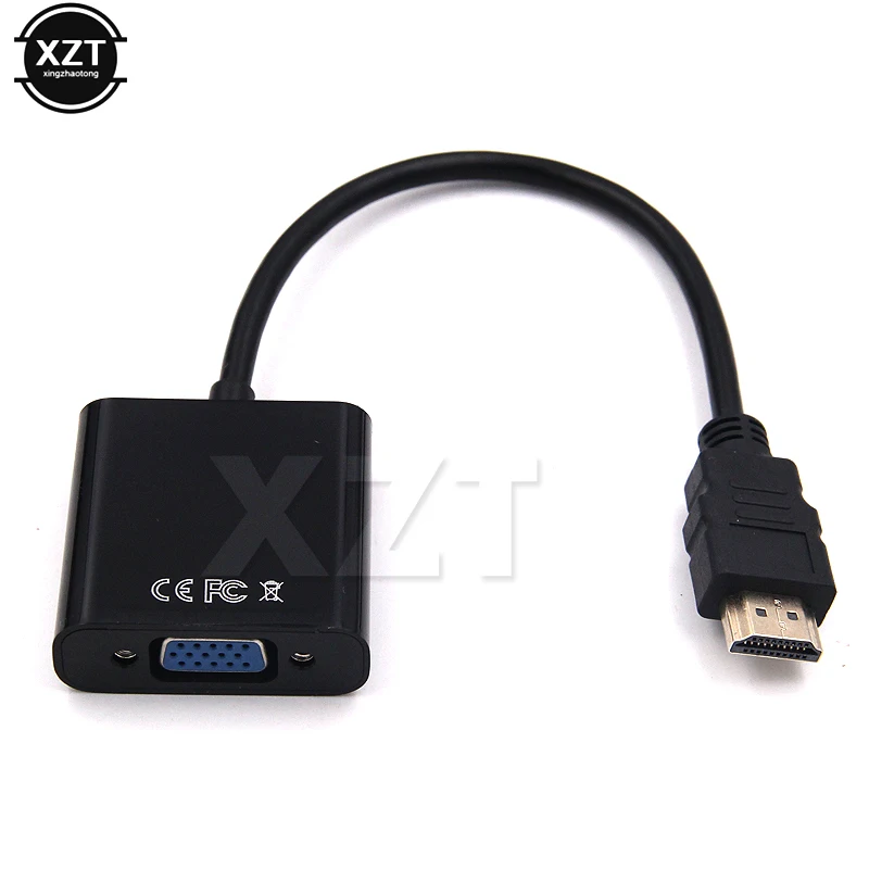 Горячая Распродажа HDMI совместимый видеоадаптер VGA штекер гнездо HD ТВ монитор тв