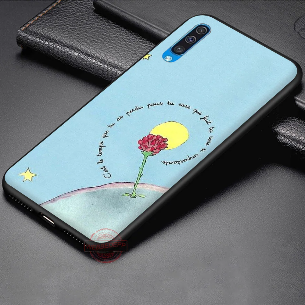 WEBBEDEPP Little prince rose fox Soft Case for Samsung A3 5 6 7 8 9 J6 A10 A20 A30 A40 A50 A60 A70 S M10 M20 M30 M40 |