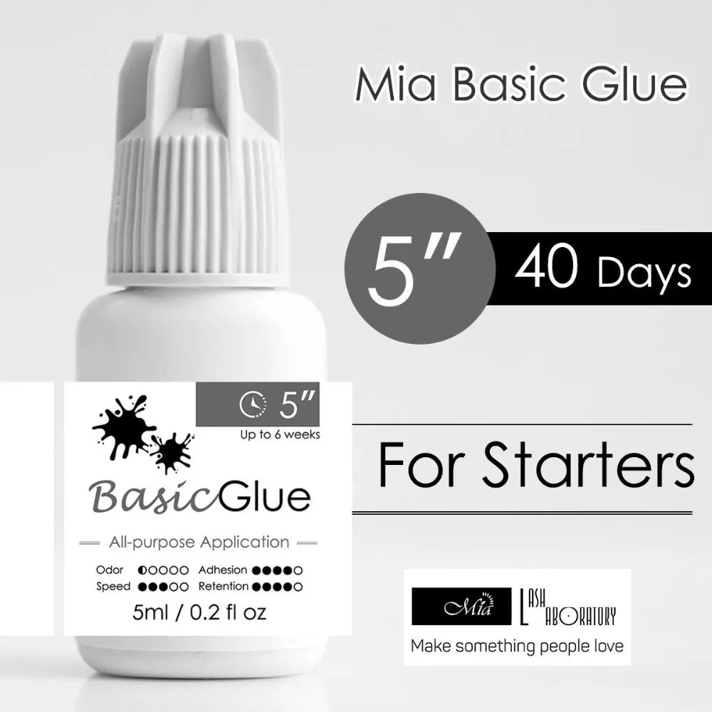 Клей для наращивания ресниц Mia Basic медицинский клей идеально подходит начинающих
