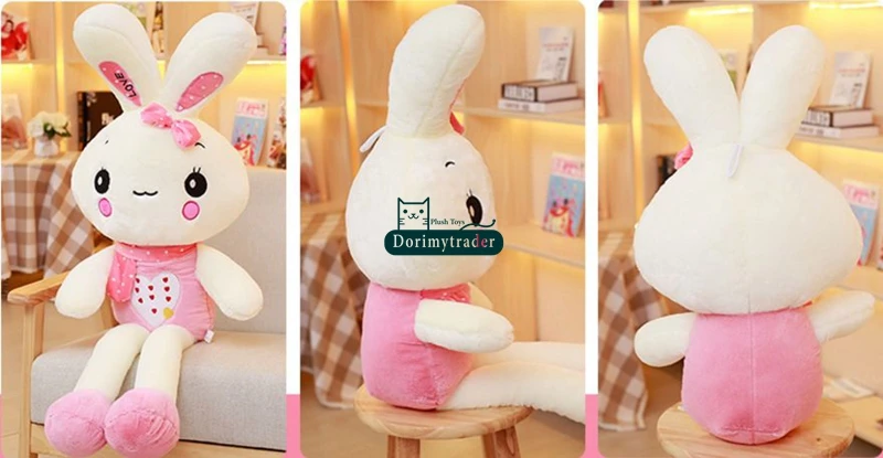Dorimytrader милый мягкий Большой Аниме кролик плюшевая кукла мультфильм kawaii розовый