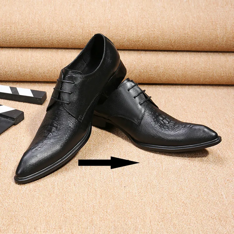 Классические мужские туфли-оксфорды на шнурках из натуральной кожи с острым
