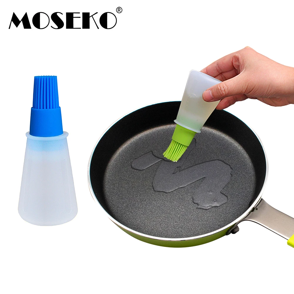MOSEKO силиконовая портативная бутылка для масла с щеткой напольного покрытия