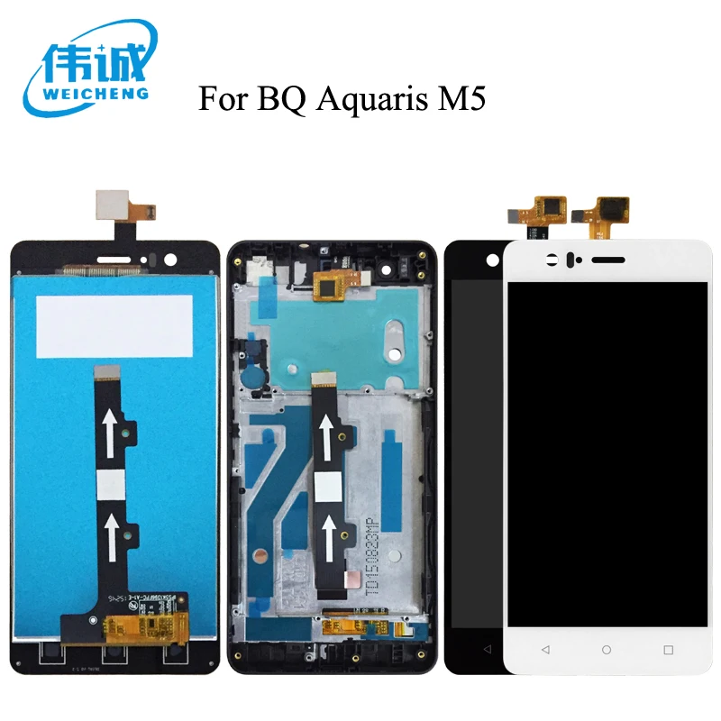 ЖК экран с тачскрином для BQ Aquaris M5 дигитайзер в сборе рамкой инструменты