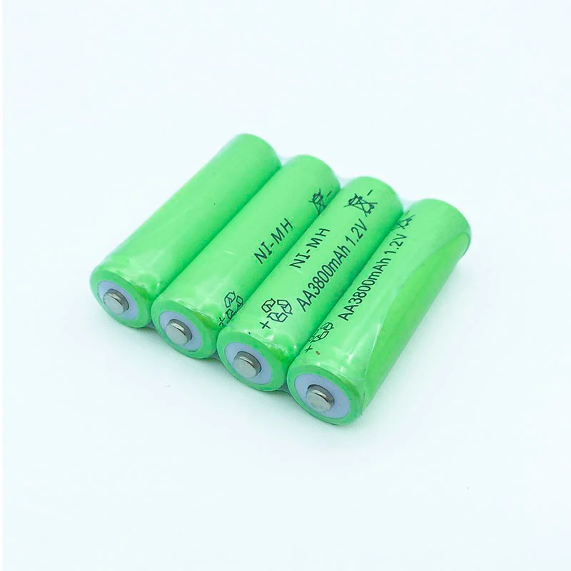 GTF 1 2 V 3800mah AA батарея 2A Ni-MH перезаряжаемая светодиодный фонарик портативные
