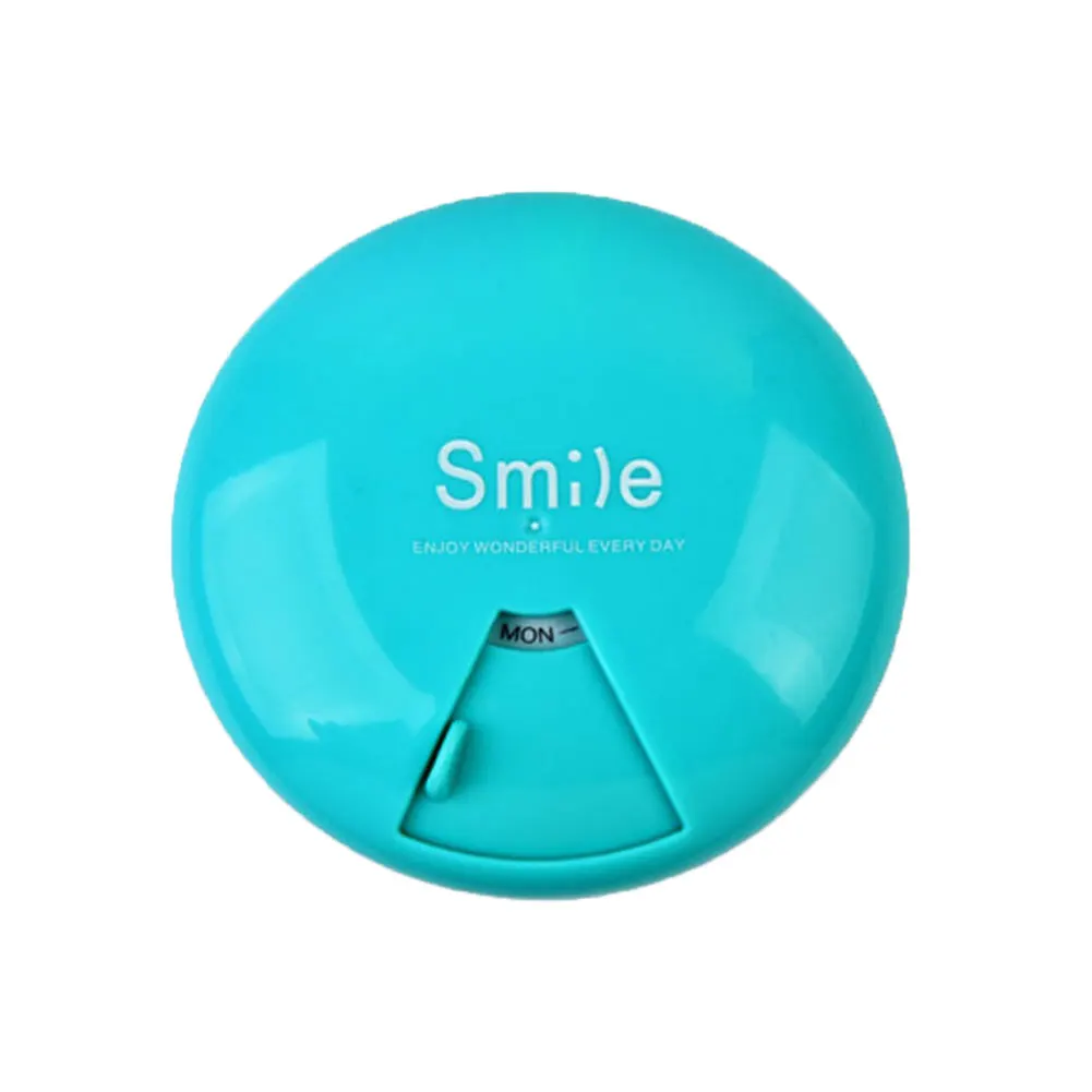 Переносная вращающаяся коробка для таблеток Smile с буквенным принтом Дорожный