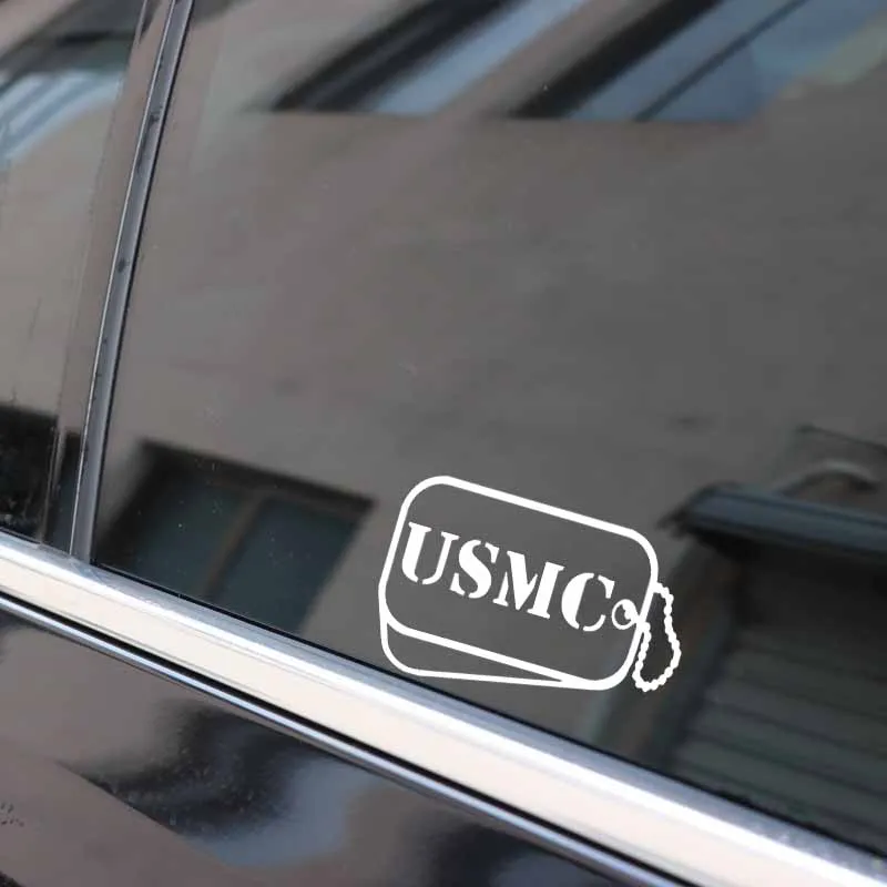 YJZT 13 7 см * 9 USMC бирка с собакой Виниловая наклейка автомобильная