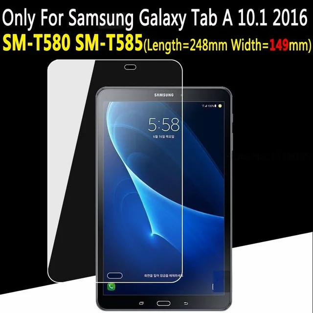 

Tempered Glass for Samsung Galaxy Tab A A6 10.1 2016 Screen Protector Film for Galaxy Tab A 10.1 SM-P580 SM-P585 SM-T580 SM-T585