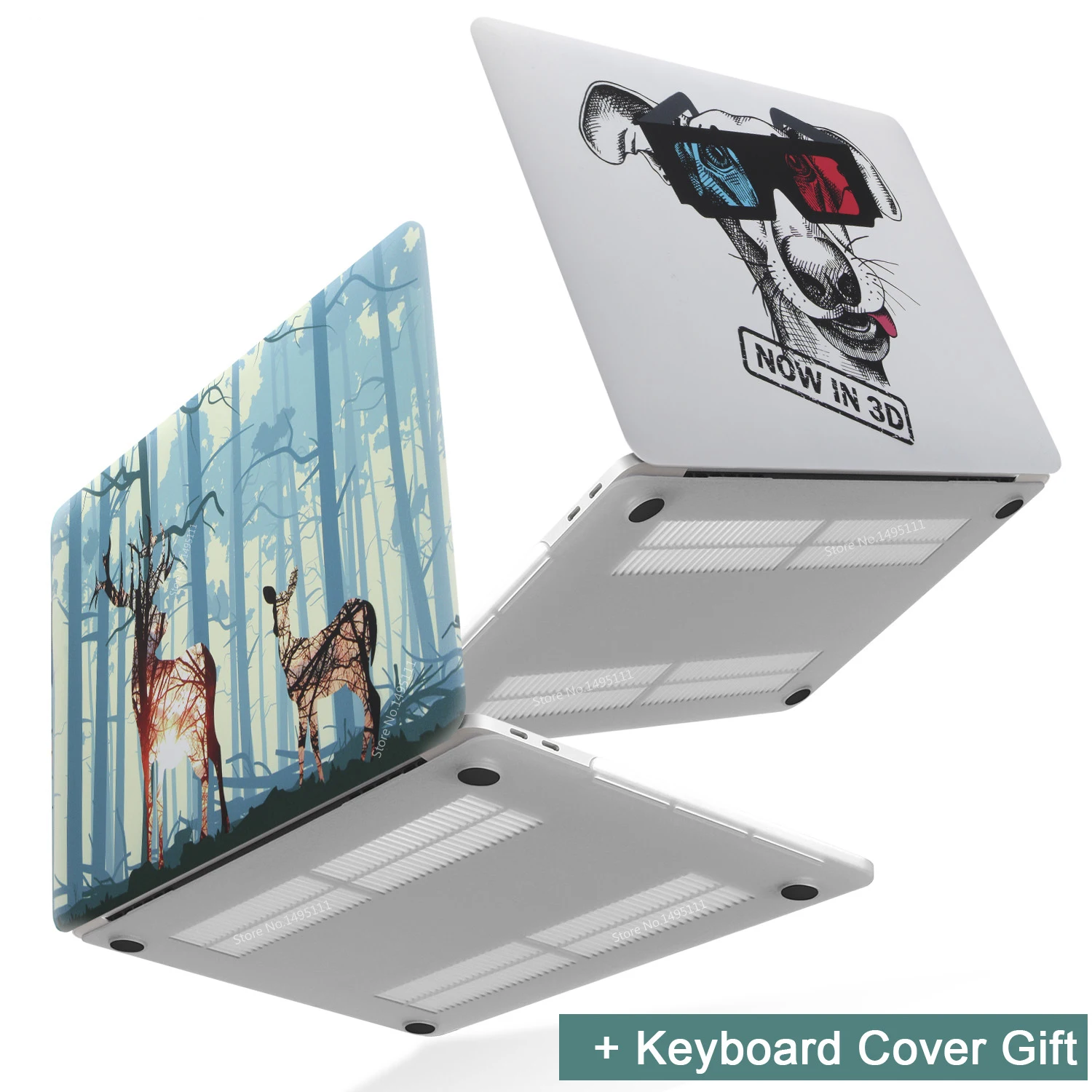 Новый чехол для ноутбука с принтом животных MacBook Air Pro retina 11 12 13 15 дюймов сенсорной