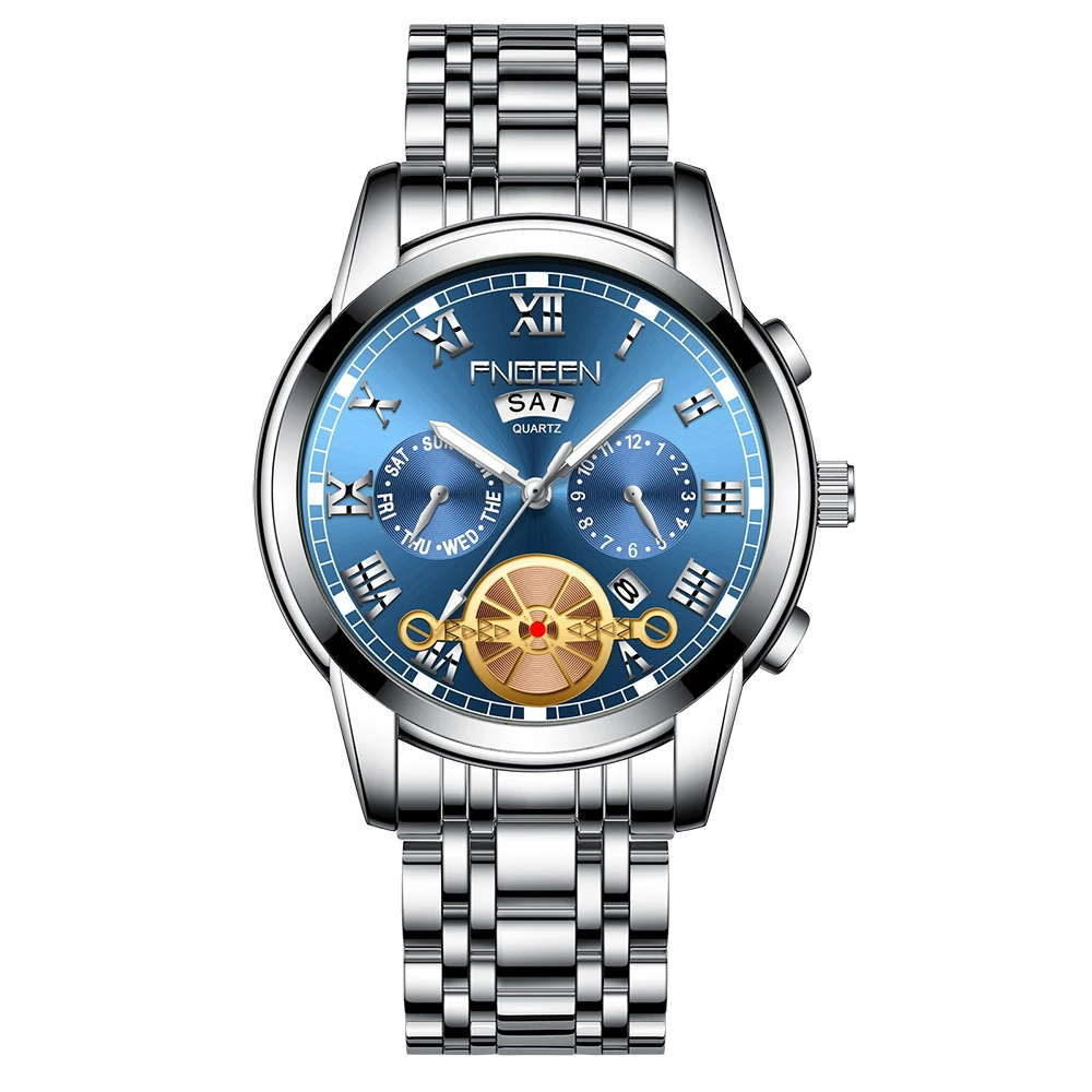 Man Watch Erkek Kol Saati Top Brand Quality Quartz Wrist Watches for Men Clock Date Week Display Luminous Decoration Men's | Наручные