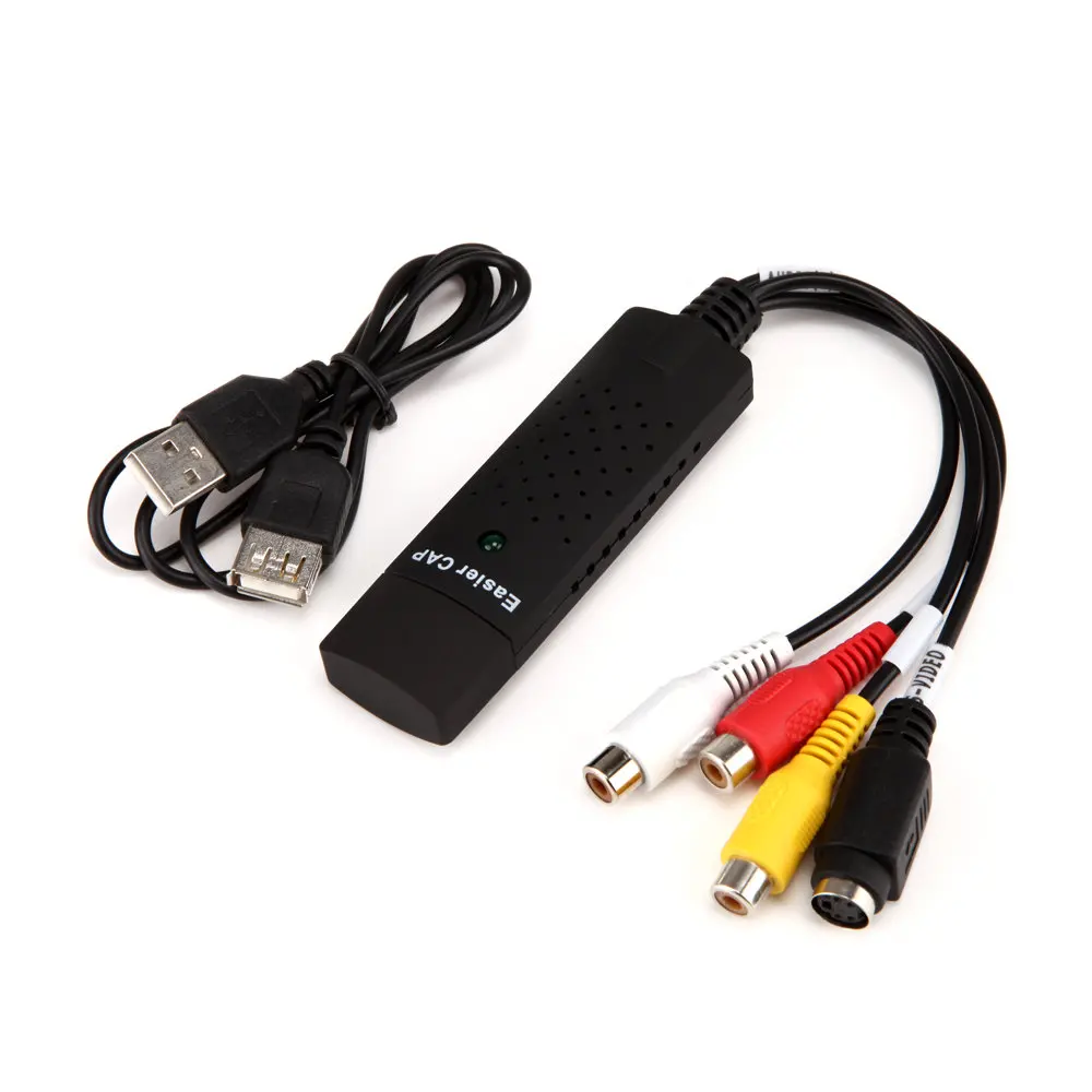 USB1.1/2.0 Карта видеозахвата ТВ тюнер VCR DVD аудио адаптер конвертер Разъем для Win 10 NTSC U