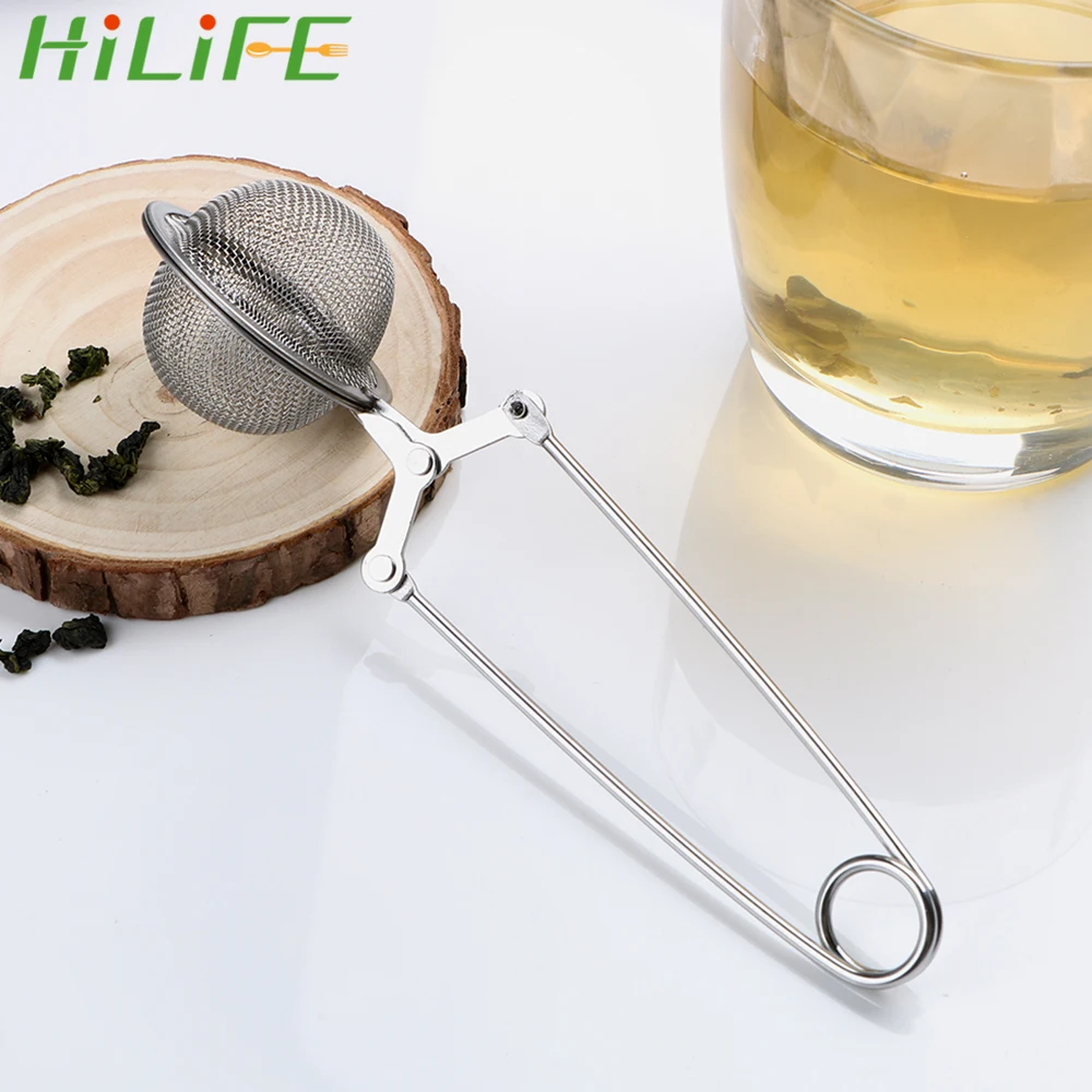 

HILIFE Sphere Mesh Tea Strainer Handle Tea Ball Stainless Steel Tea Infuser Coffee Herb Spice Filter Diffuser Kitchen Gadget
