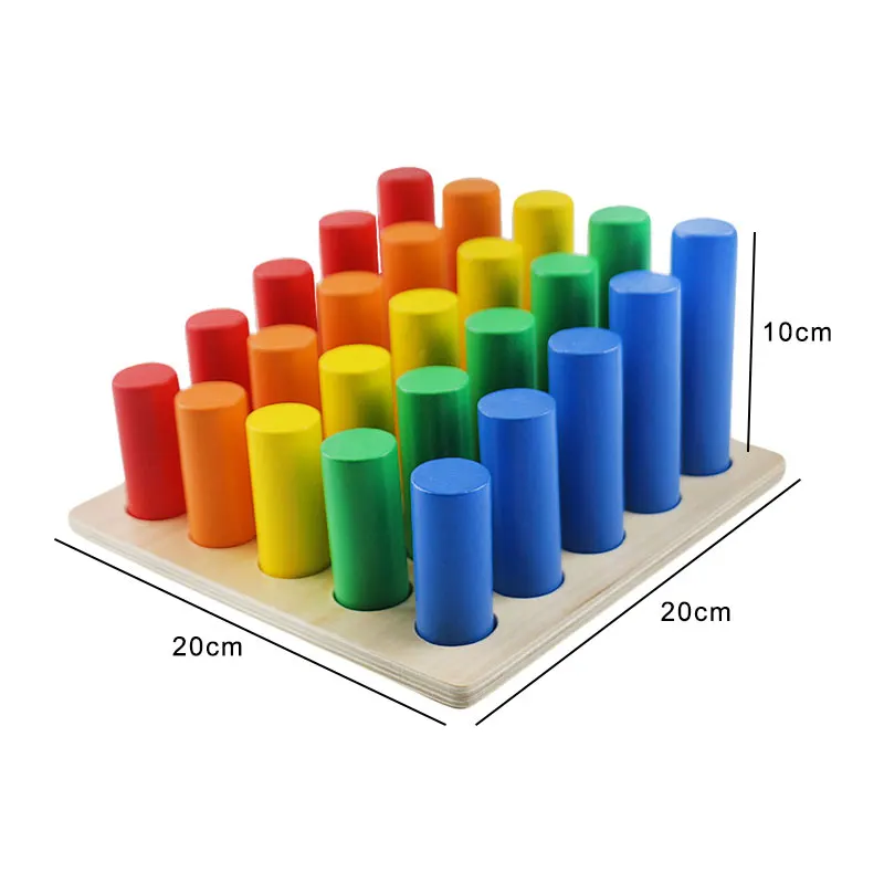 

Wooden Montessori Toys Baby Geometric Solids Ladder Educational Early Learning Toys For Kids Juguetes Brinquedos E2464Z