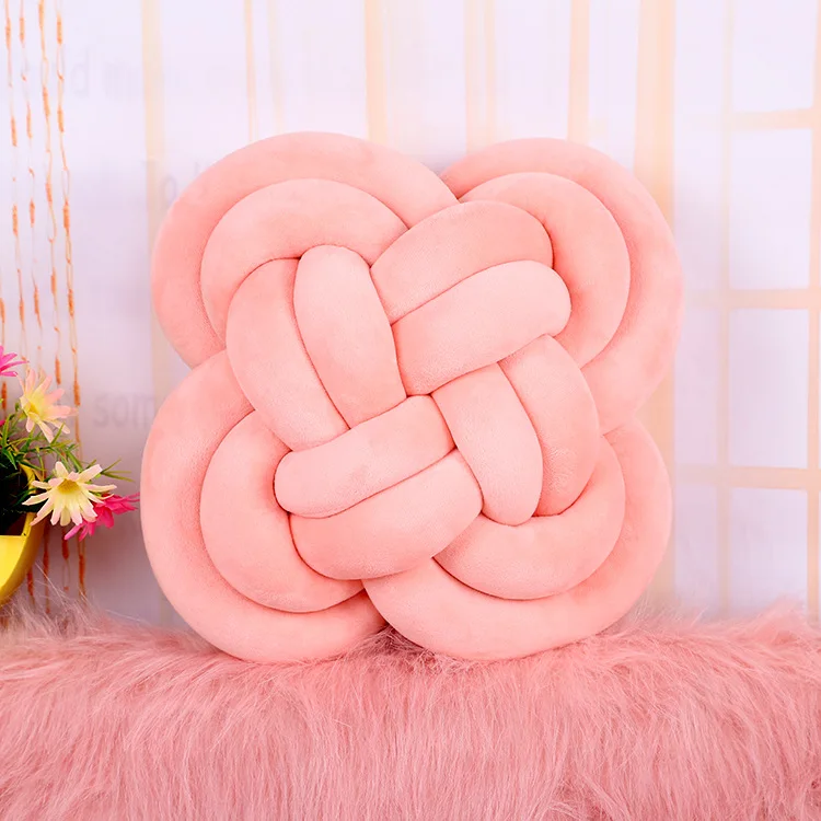 PINK TWO Новинка, 30 см, подушка в скандинавском стиле с узлом, подушка с узлом, декоративная подушка с узлом, домашний декор, декоративная подушка в скандинавском стиле для детской комнаты - Цвет: PINK TWO