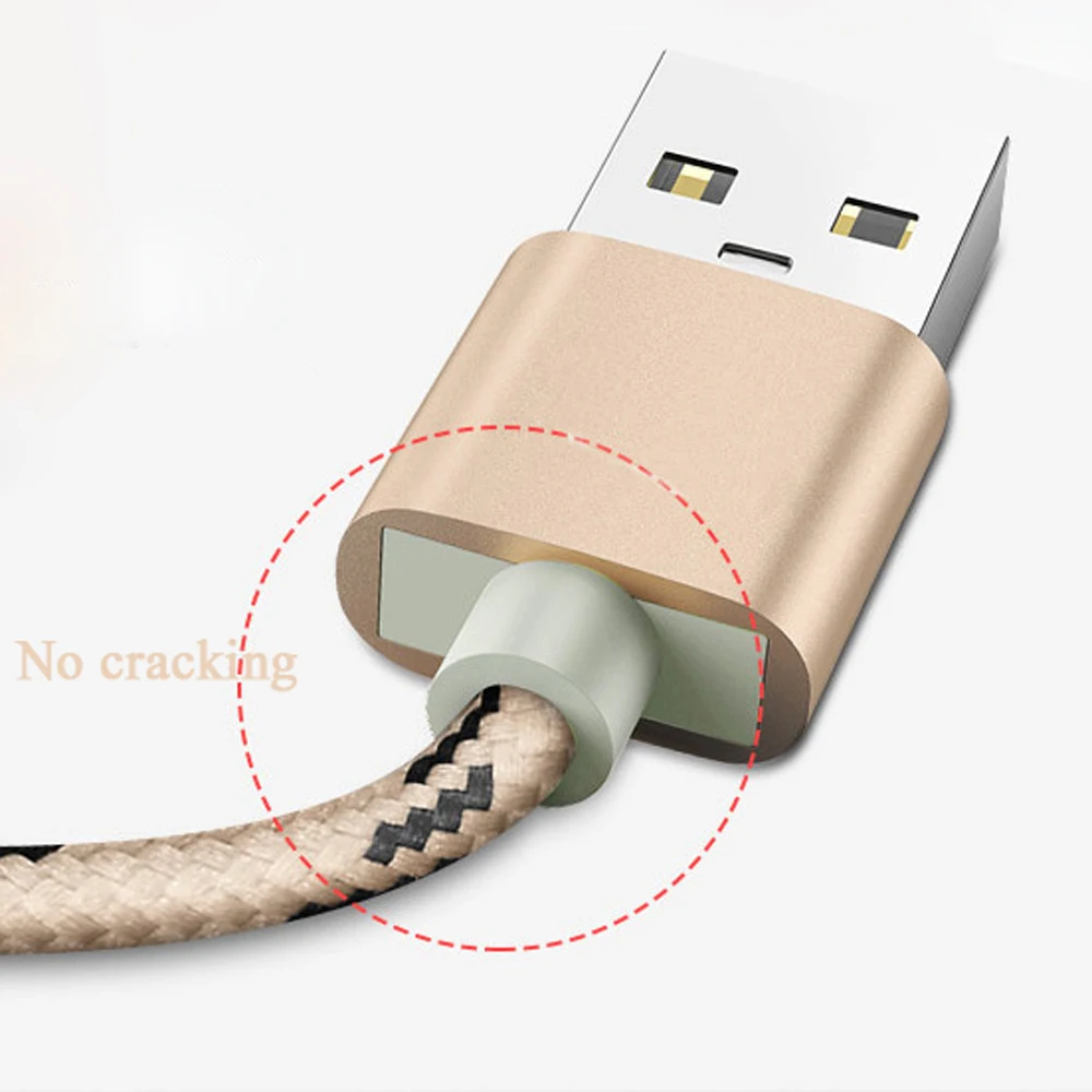 10 шт. кабель для передачи данных Micro USB нейлоновый плетеный быстрой зарядки iPh