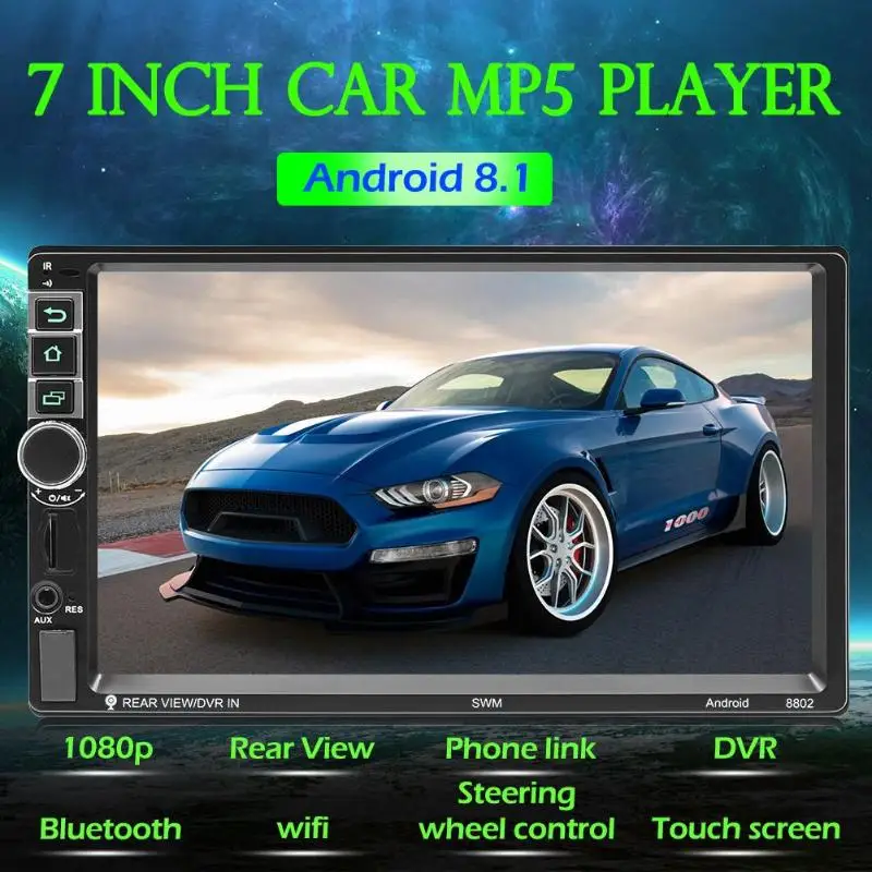 Обновление 7 дюймовый HD Bluetooth MP5 плеер автомобильное общее gps навигации интеграции