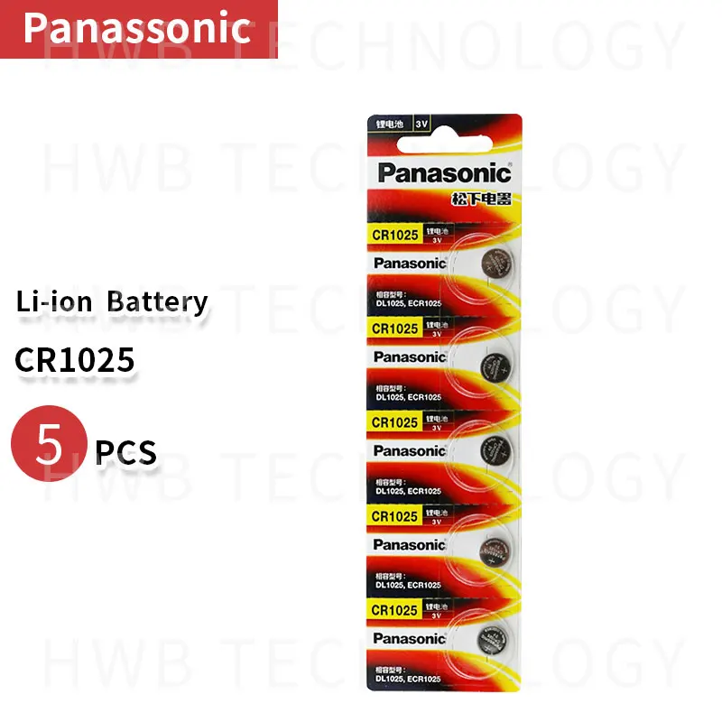 5 шт./лот новый оригинальный Panasonic CR1025 CR 1025 3V литиевая батарейка батарейки|Часовые
