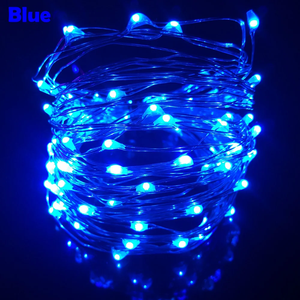 Гирлянды светодиодные огни 10 м 33ft 100led с источником питания от USB 5 В открытый