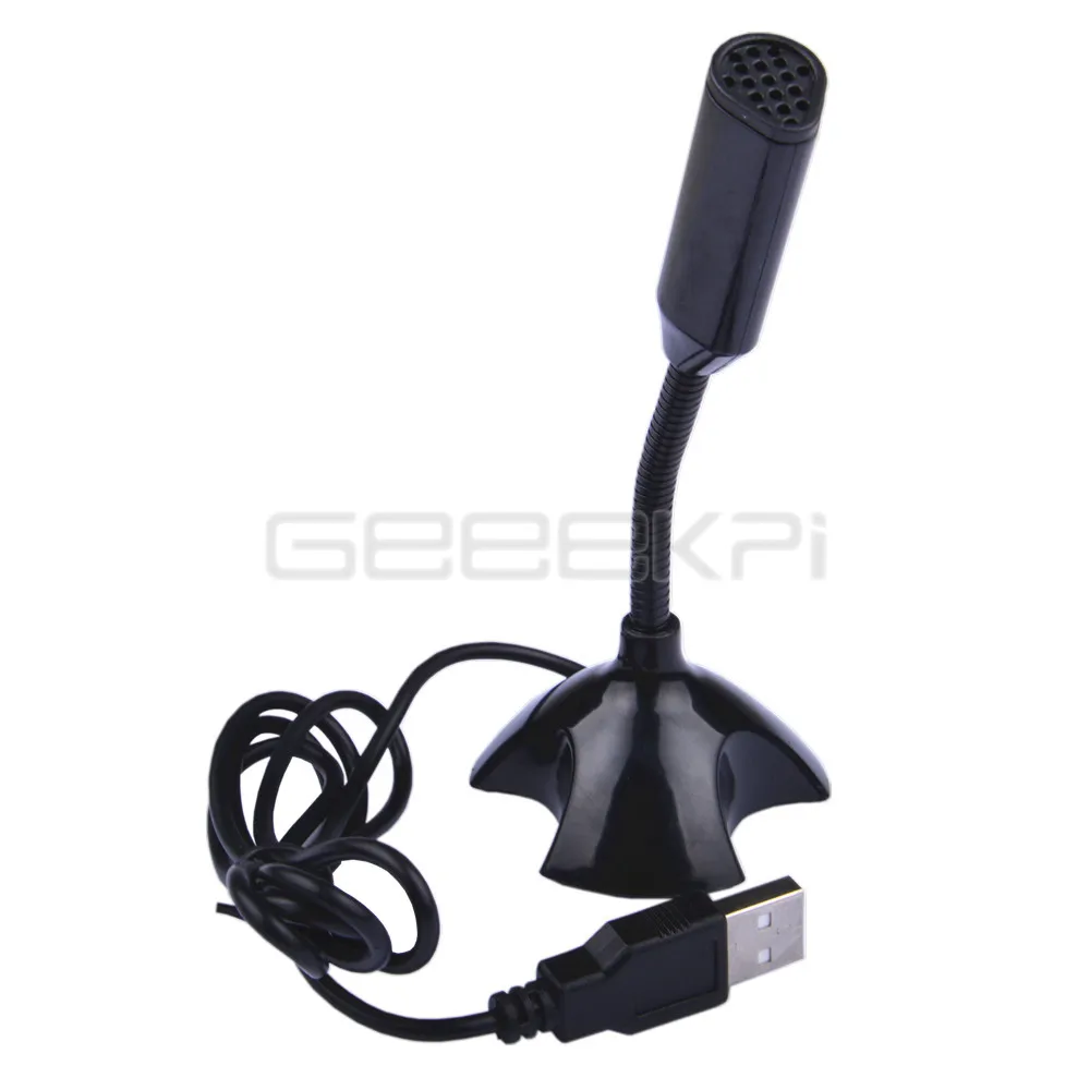 GeeekPi ПК ноутбук USB микрофон с держателем и оригинальная посылка Skype MSN icq Yahoo Messenger в