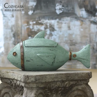 Американский Сельский Средиземноморский смолы blue fish Творческих ремесел Новые