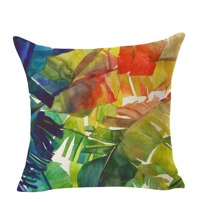 Растения узоры наволочка свежий дизайн декоративное хлопковое белье Чехлы для