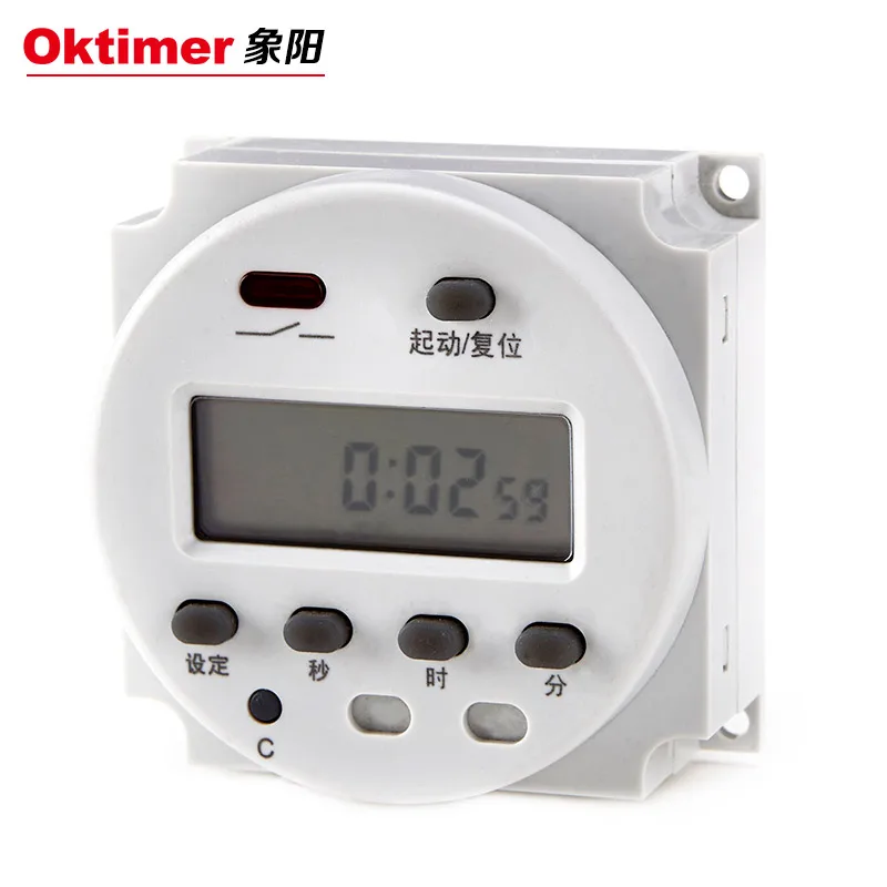Включение регулятора времени петли CN102 OKtimer 220 В 24 в 12 с английской панелью |