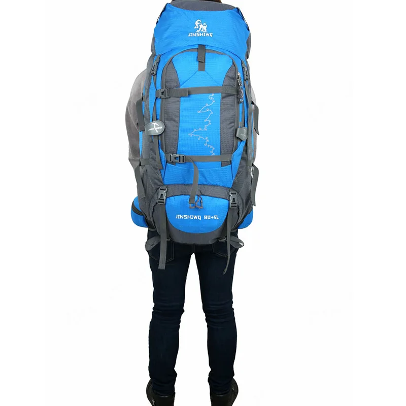 85L Waterproof Outdoor Hiking Backpacks Men Nylon Sports Bag Backpack Camping Travel Climbing Mountaineering Rucksack Male | Спорт и