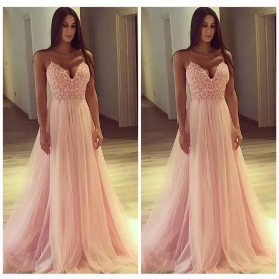 Платья для выпускного вечера с v образным вырезом элегантные платья Janevini на тонких бретельках многоярусные