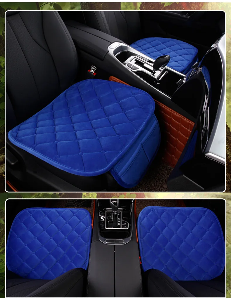 

1 front piece car-styling easy installation plush car seat cushion car seat non slide car seat covers automotive accessories
