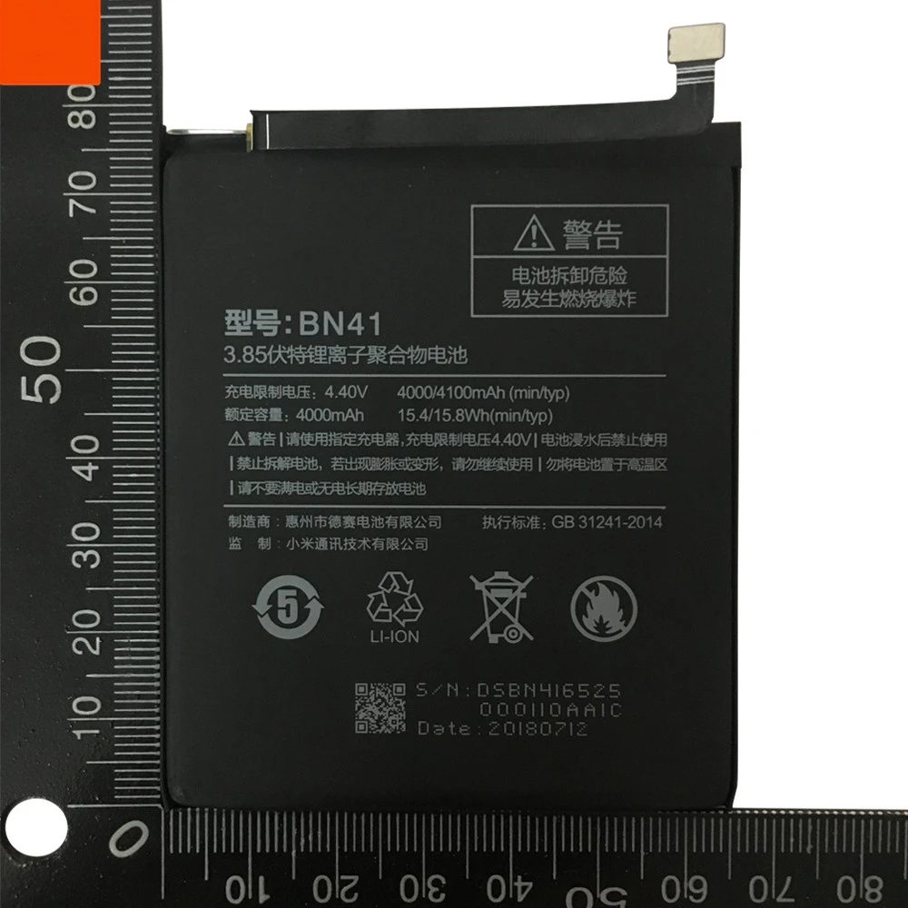 BN41 Оригинальный аккумулятор для телефона Xiaomi Redmi Note 4 4X3 Pro 3S 3X 4X mi 5 BM22 BM46 BM47 замена
