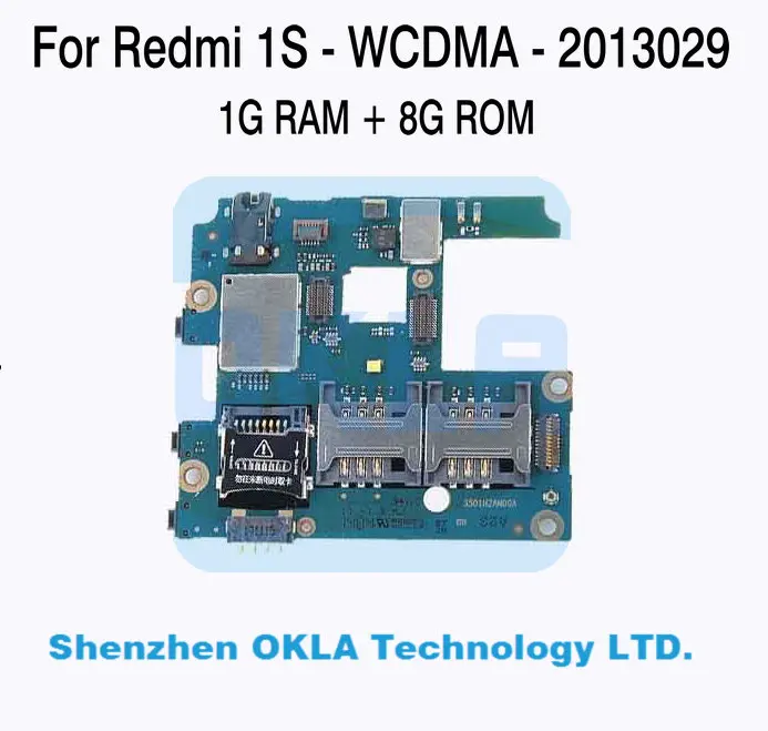 1 шт. для Xiaomi Redmi Mi Hongmi 1S 2013029 WCDMA ГБ ОЗУ 8 Гб ПЗУ Материнская плата запасная