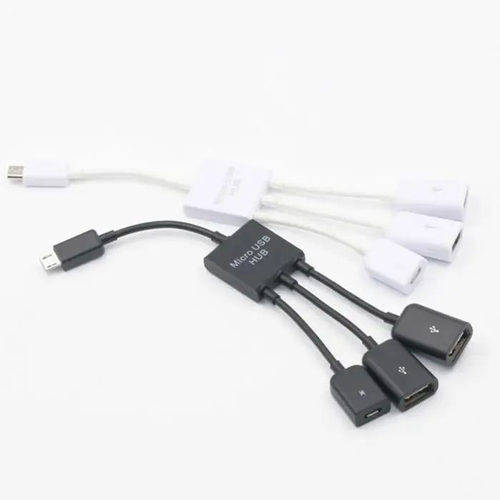 3 в 1 Micro зарядное устройство черз порт USB переносной кабельный хаб адаптер, преобразователь, удлинитель для samsung sony Toshiba QJY99