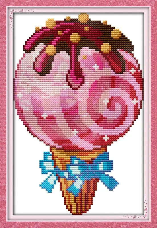 Домашний декор рукоделие сделай сам без мороженого Набор для вышивания